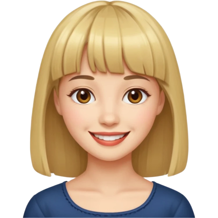 feminine and with bangs   emoji