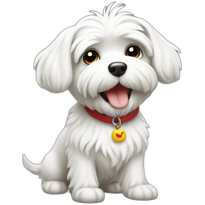 Maltese playing emoji
