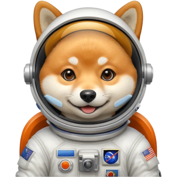 shiba dog astronaut emoji