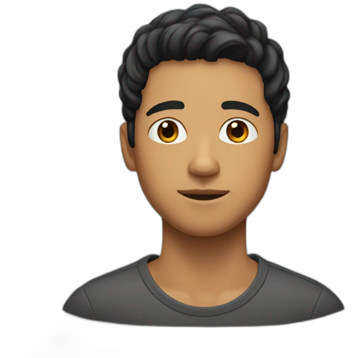 young man - tan skin - light beard - short black hair emoji