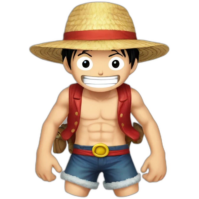 luffy cacheado emoji