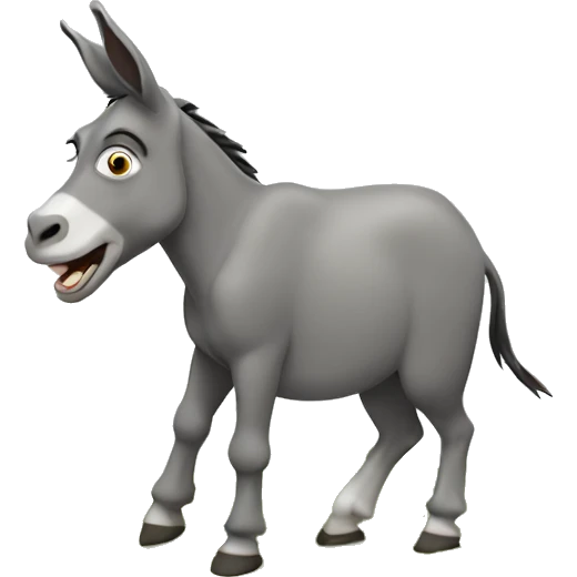 donkey braying emoji