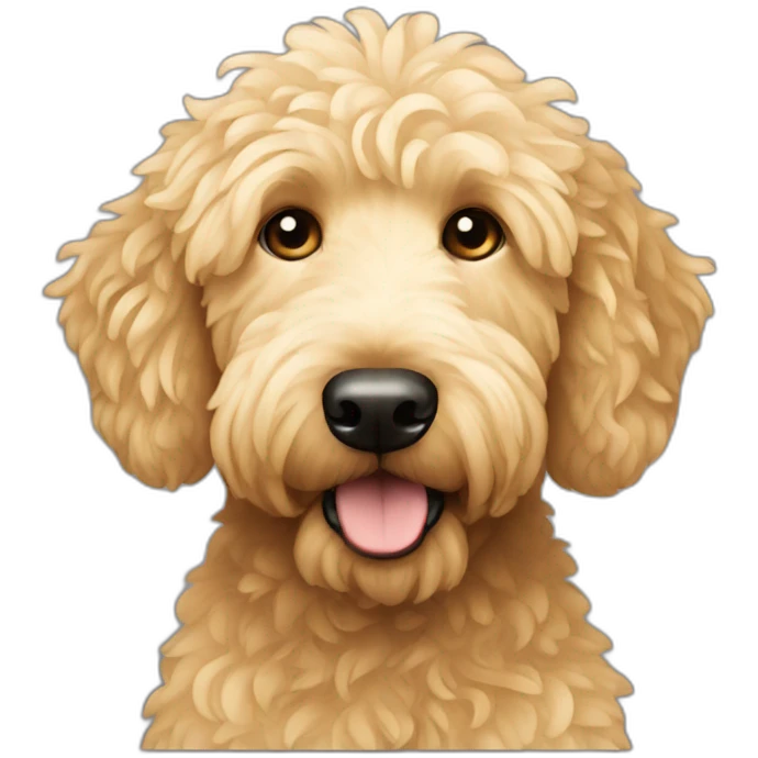 blonde golden doodle emoji