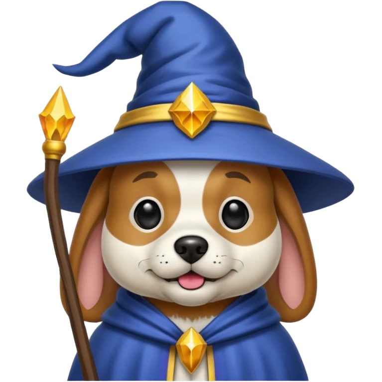 Dog wizard emoji