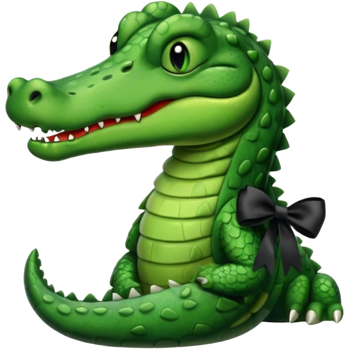 foto do jacaré de luto emoji