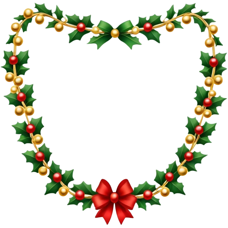 decorative holiday garland emoji
