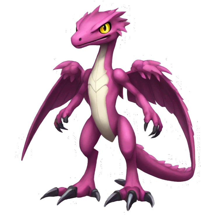  Cool Edgy Digimon-Fakemon-Raptor-Genesect-Reptile full body emoji