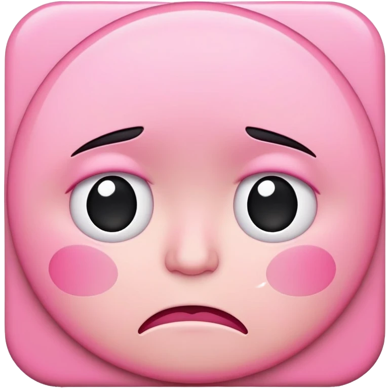 pink frowny face  emoji