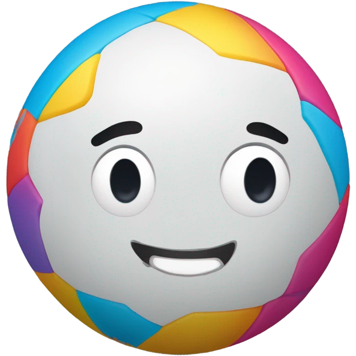 Un balón en forma de niño emoji