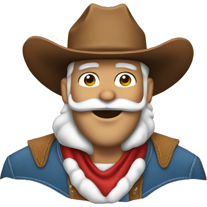 Cowboy santa  emoji