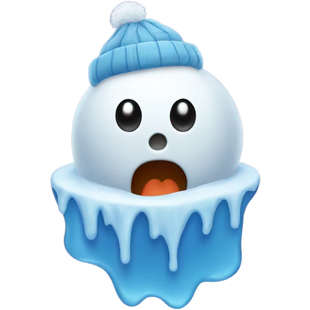 Melting snowman  emoji