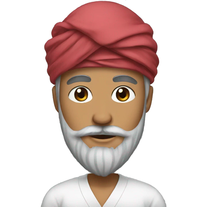 Beard gyu with turban  emoji