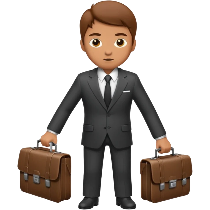 Spy with briefcase emoji