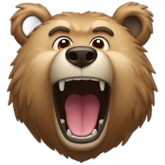 Crazy bear emoji