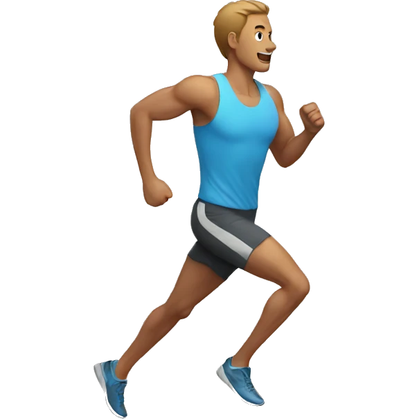 man running with sport cloths emoji