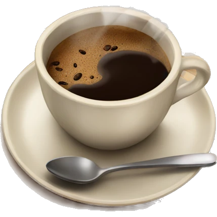 vintage brown  tray with coffee cup emoji