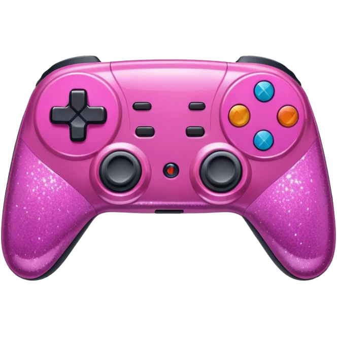 glitter pink control game emoji