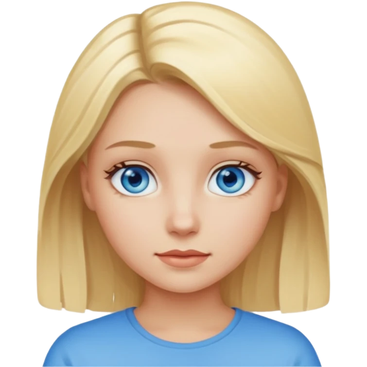 Blonde bimbo girl emoji