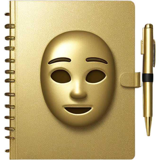 golden notebook emoji