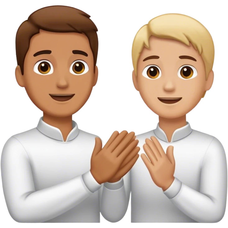 clapping another's hand 
 emoji