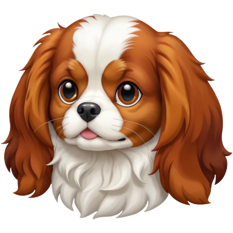 Cavalier king charles spaniel tricolor emoji