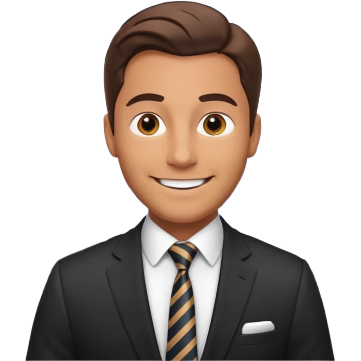 сгенерируй смайлик красавчик образ внутри компании лидер emoji