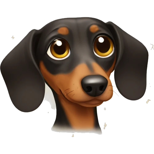 New Year's dachshund emoji