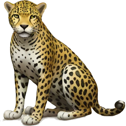 Jaguar at the beach emoji