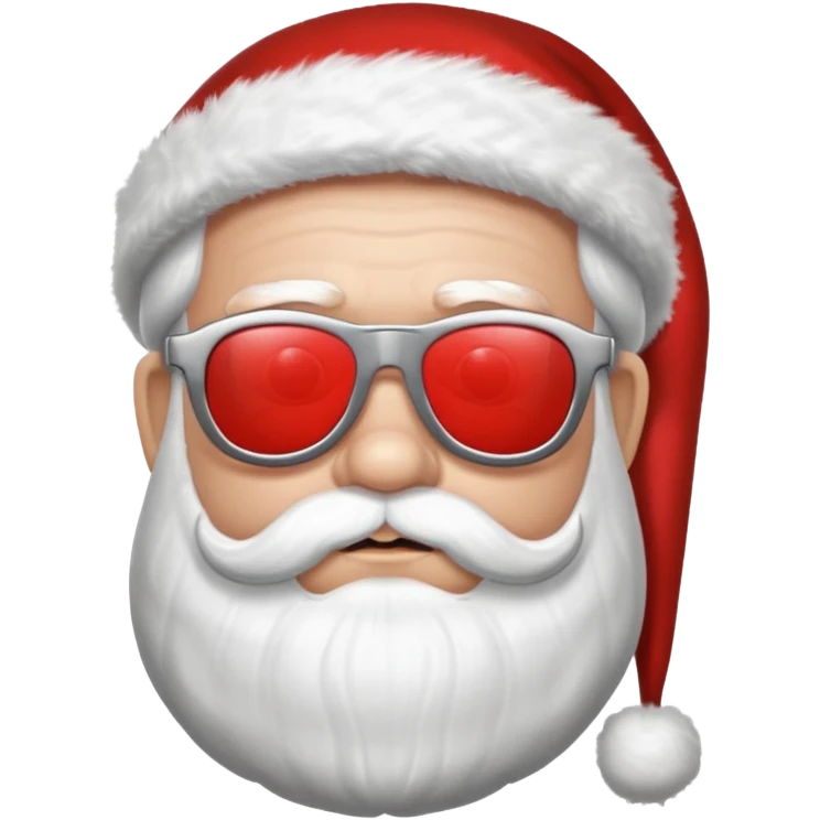 santa claus with shades emoji