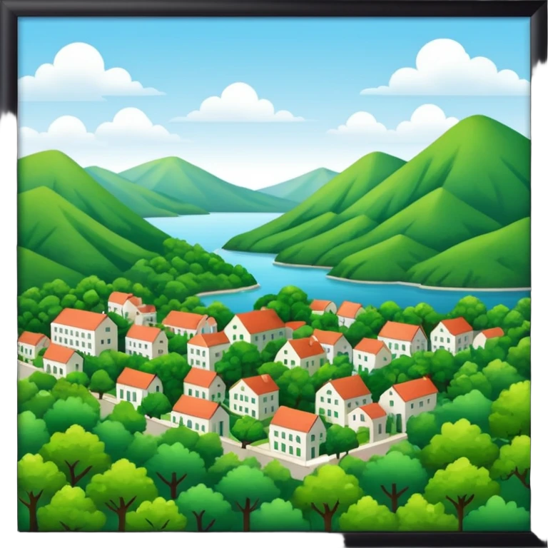 In our hometown, there’s plenty of trees emoji