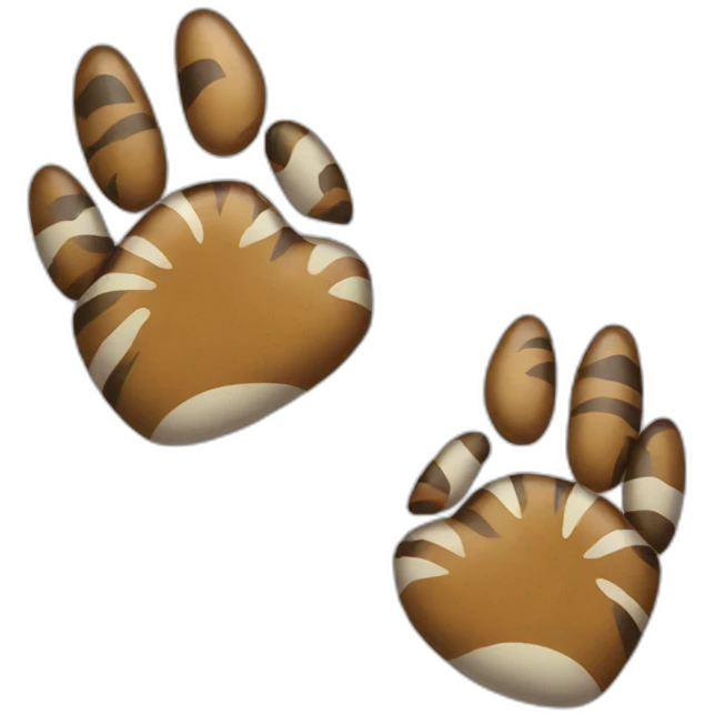 tiger paw clenched emoji