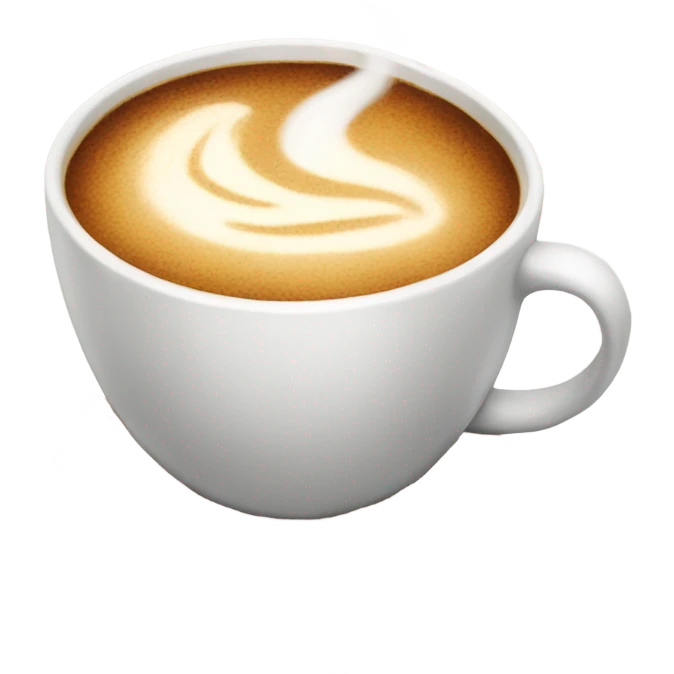 Festive coffee emoji