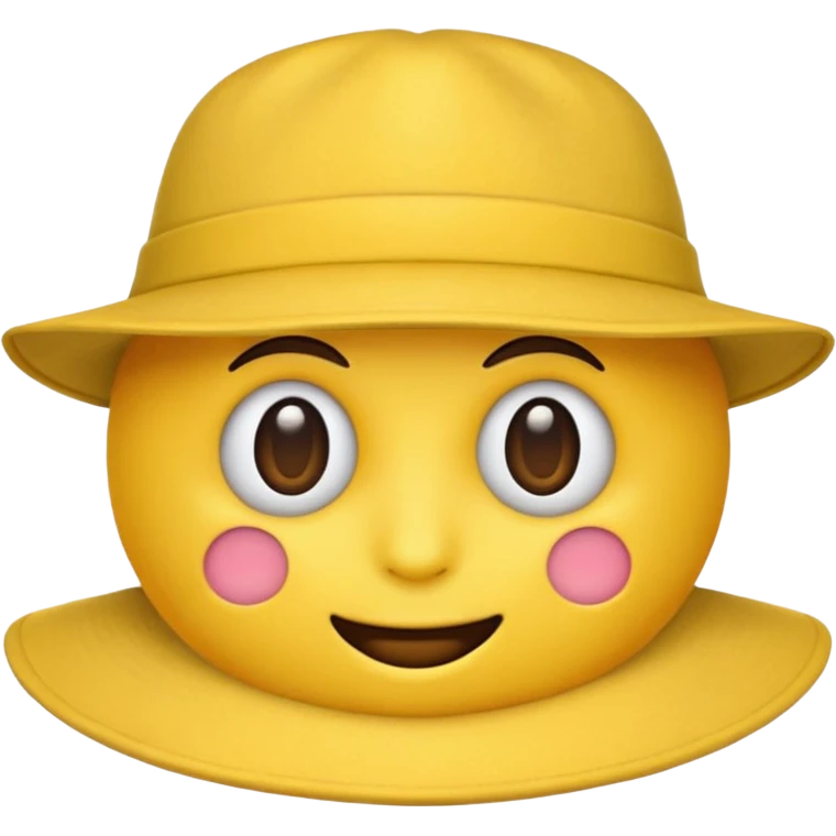 an emoji with no face with a hat on emoji