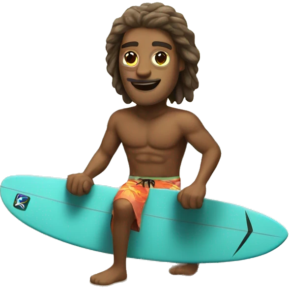 Surfer in paradise emoji