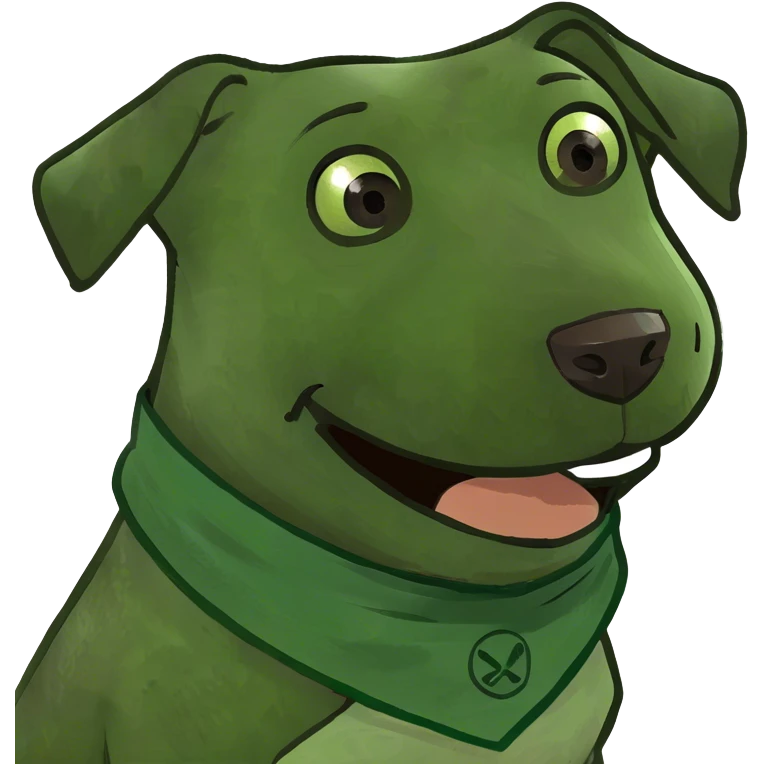 Brown dog smiling  emoji