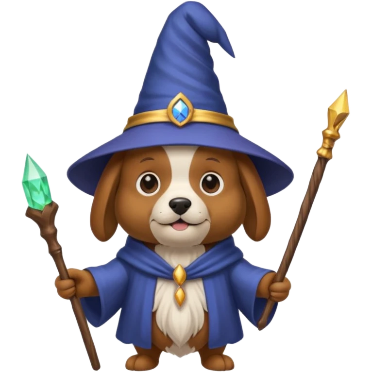 Dog wizard emoji