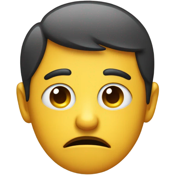Sad regretful emoji emoji