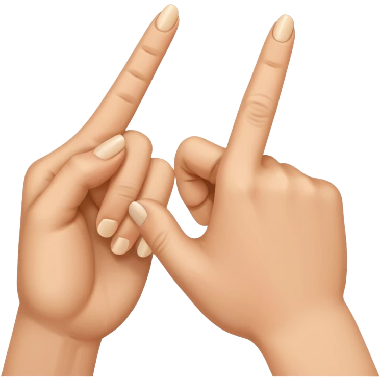 Index finger and thumb tap emoji