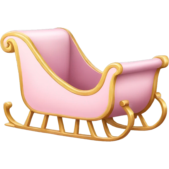light pink sleigh emoji