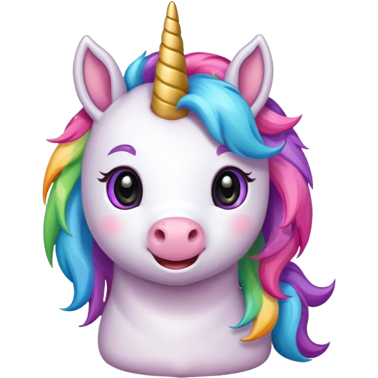 unicorn, cute, adorable emoji