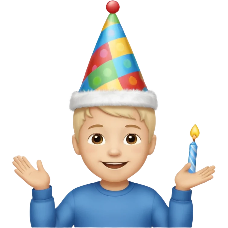 3 year old boy birthday celebration  emoji