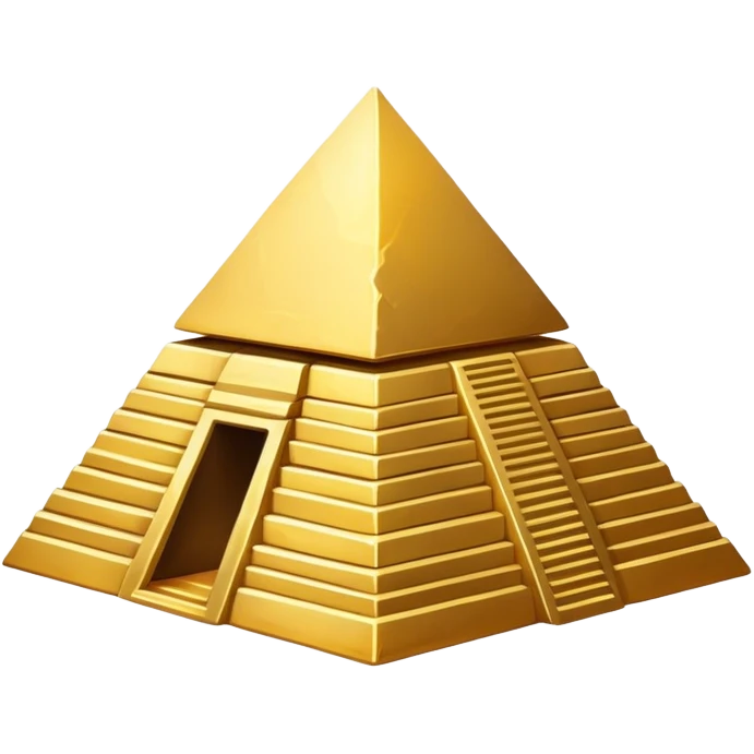 Gold pyramid relic emoji