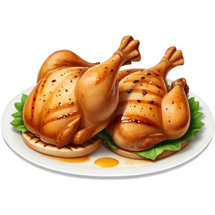 Chicken thighs food  emoji