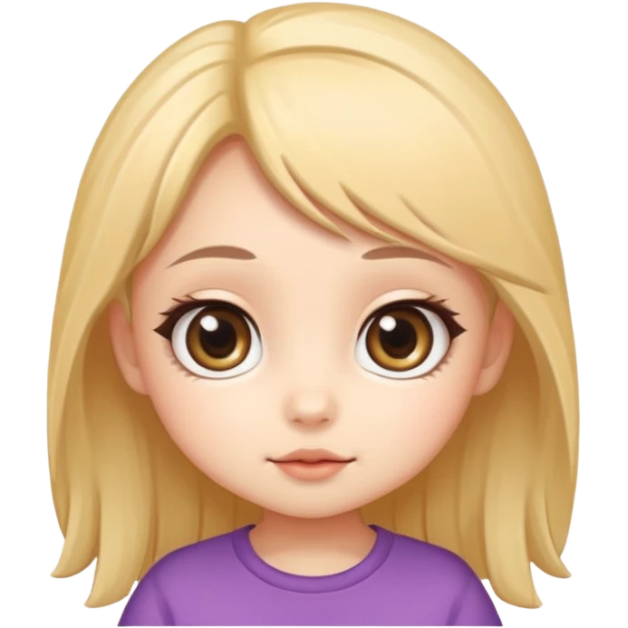 cute chibi cartoon, big eyes, soft shading, smooth gradients, clean outlines, high detail, sticker style emoji
