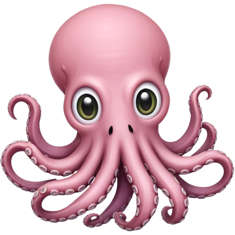 cute light pink octopus cthulu emoji