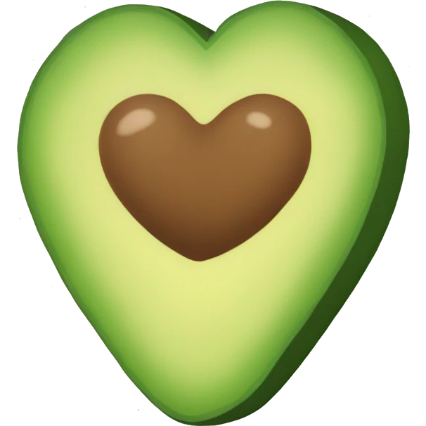 Palta con forma de Corazón  emoji