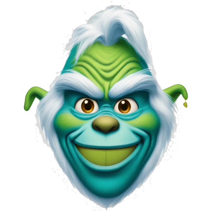 The grinch but he’s blue emoji