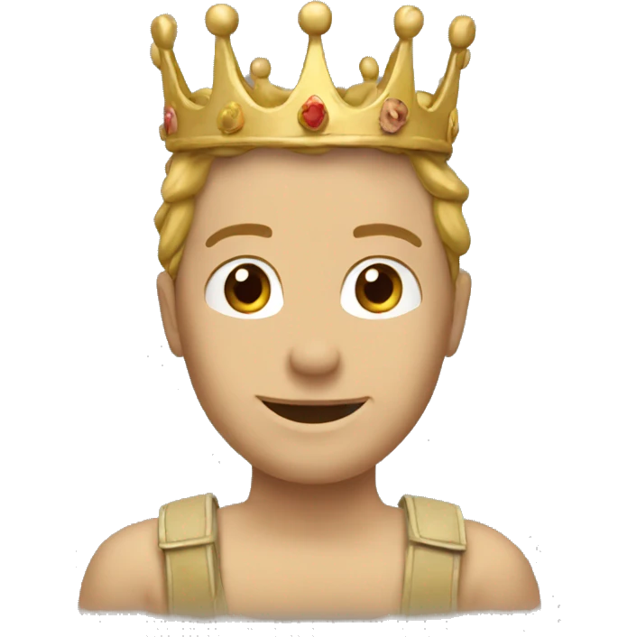 Crote avec une couronne emoji