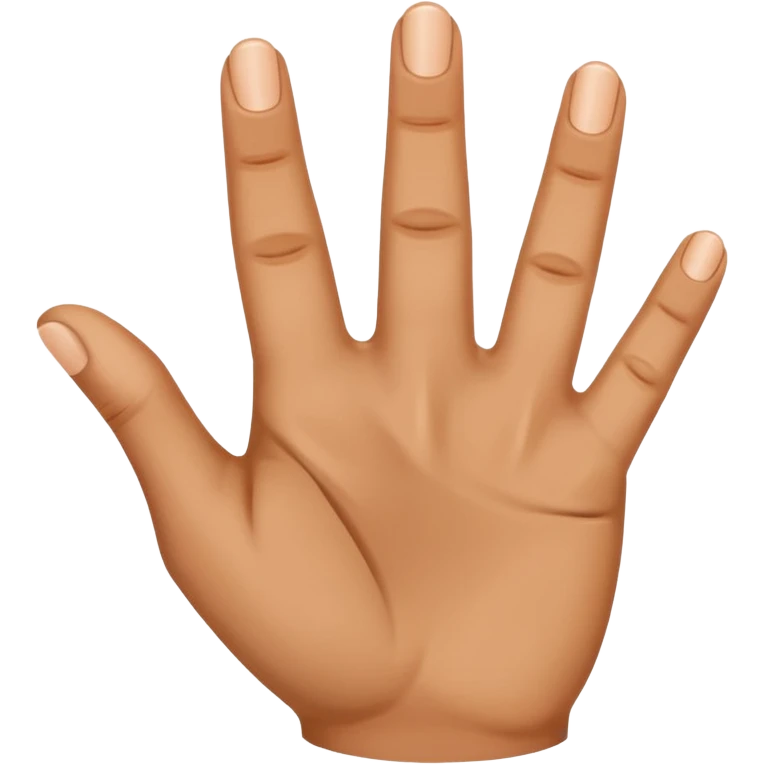 Hand pn which 3rd and ring finger pointing outward and 2nd and 5th and thumb finger pointing upward emoji
