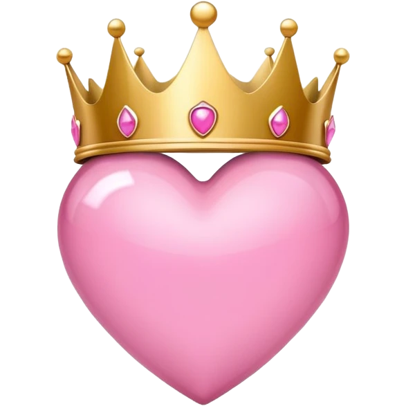 Corazón rosado princesa  emoji